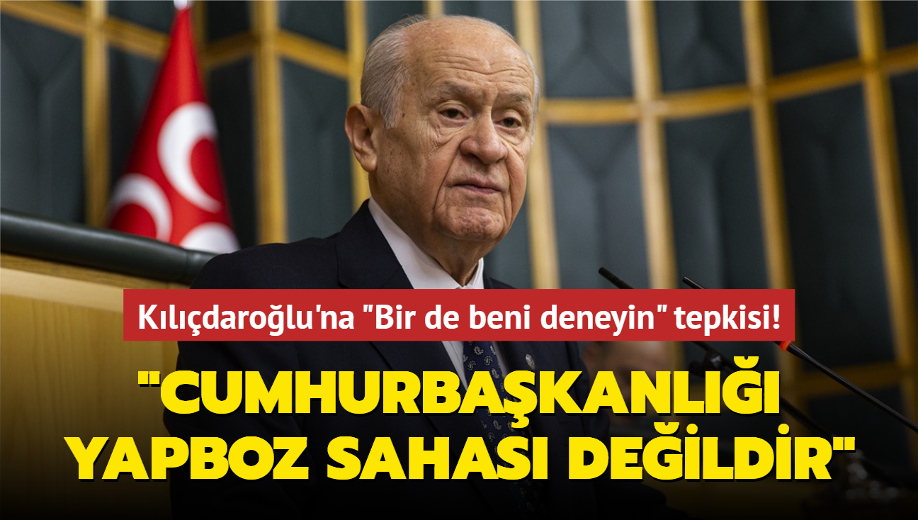 Kldarolu'na "Bir de beni deneyin" tepkisi: "Cumhurbakanl yapboz sahas deildir"