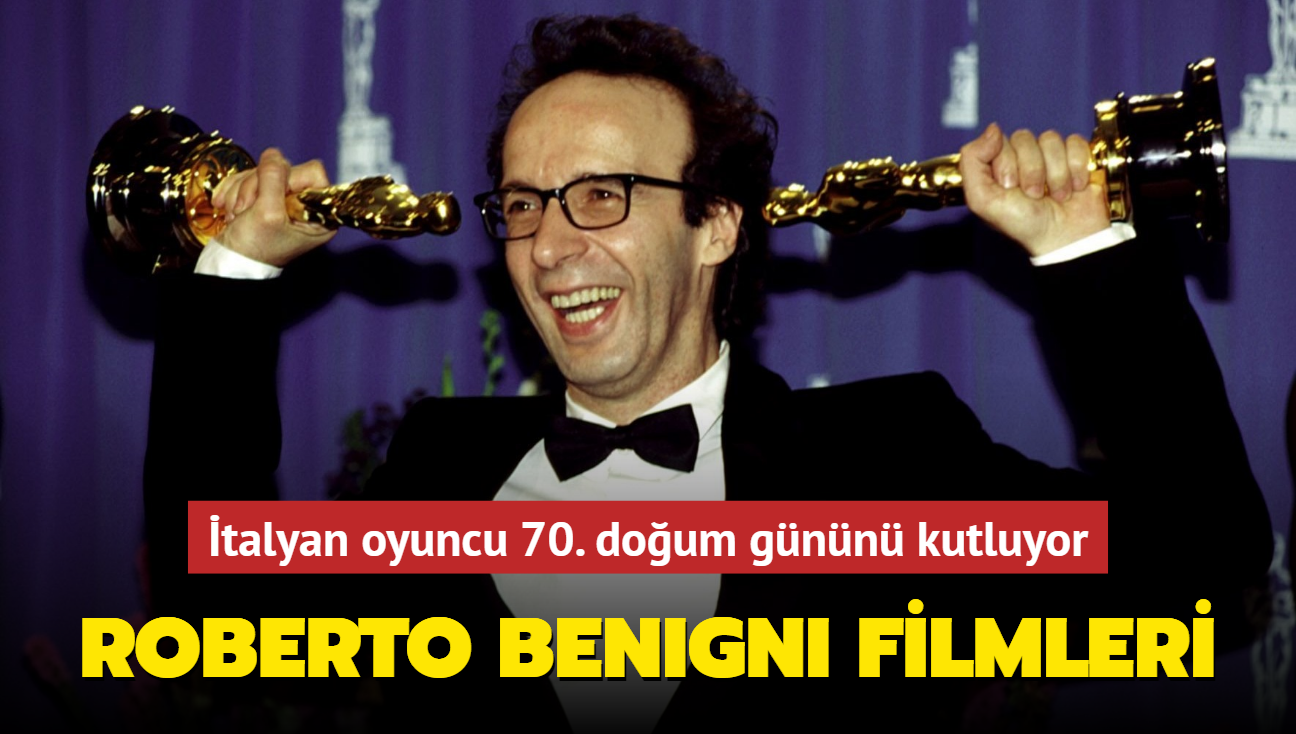Oscar'l talyan oyuncu Roberto Benigni 70. doum gnn kutluyor