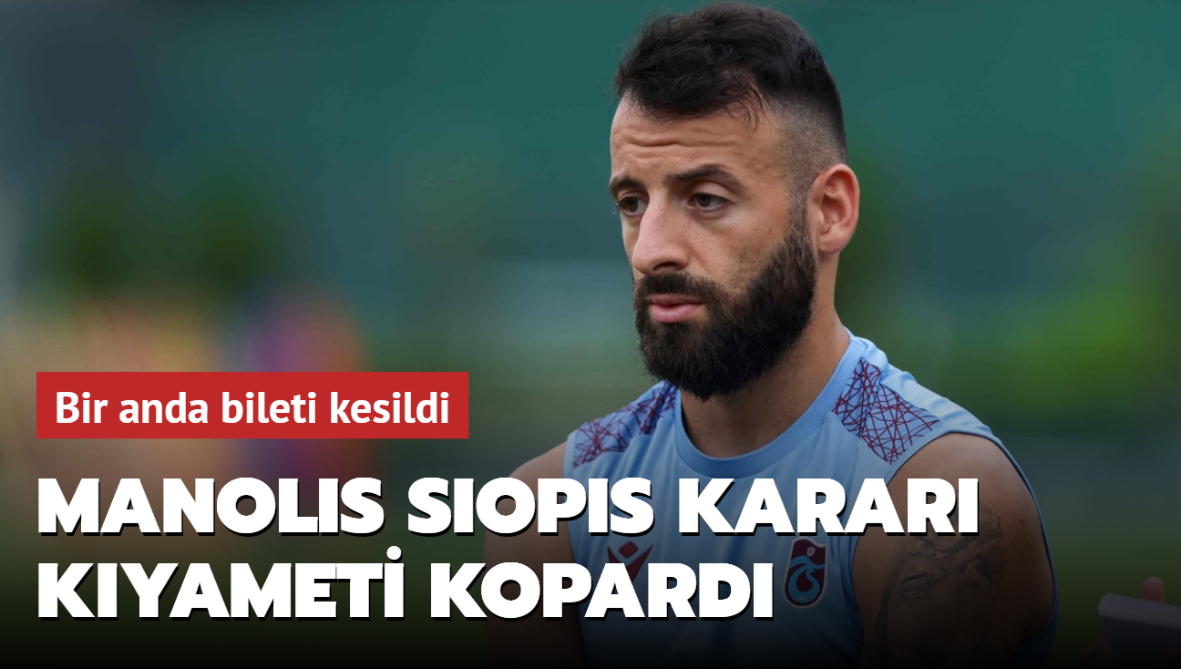 Manolis Siopis karar kyameti kopard! Bileti kesildi