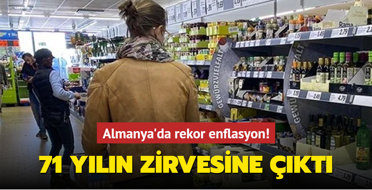 Almanya'da enflasyon son 71 yln zirvesine kt