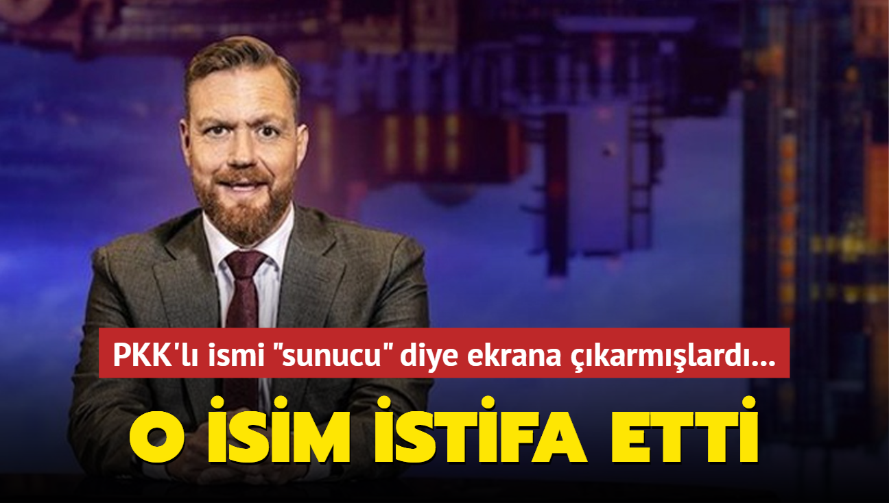 Bakan Erdoan'a hakaret eden PKK'l ismi "sunucu" diye karmlard...  O isim istifa etti