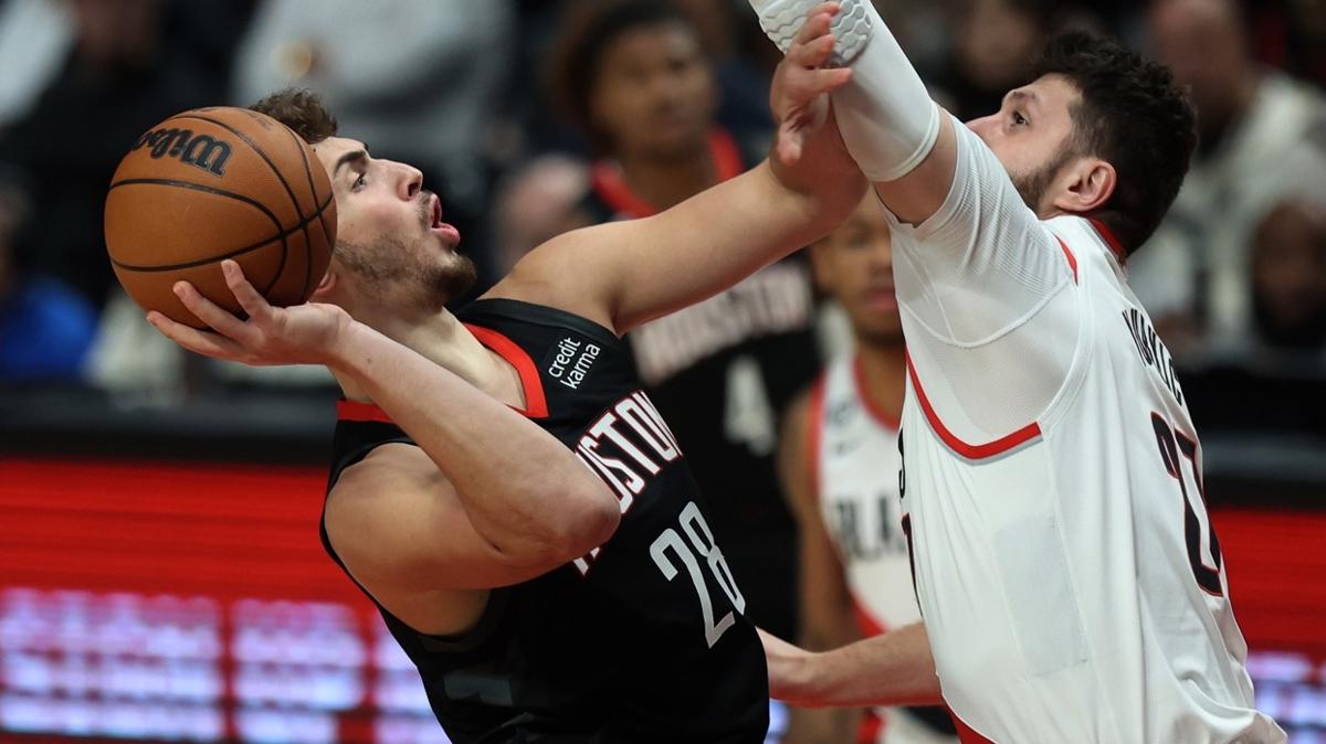 Alperen engn ne yapsa olmad! Rockets, Blazers'a boyun edi