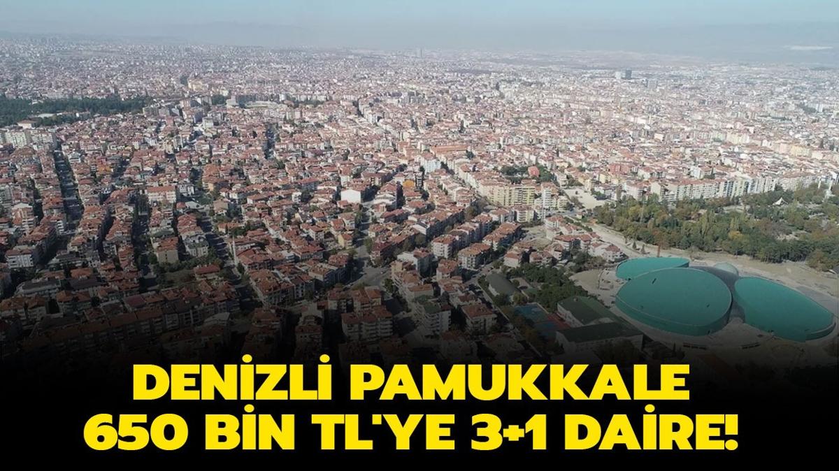 Denizli Pamukkale 650 bin TL'ye 3+1 daire!