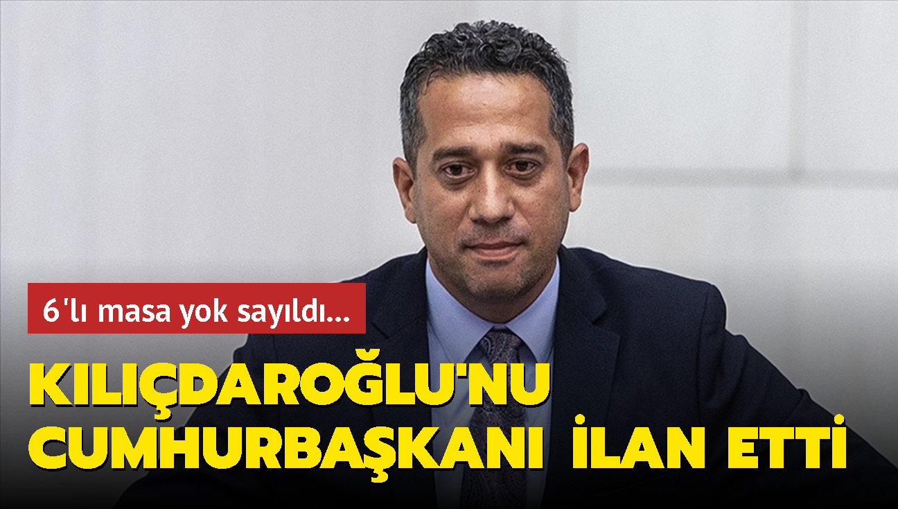 6'l masa yok sayld... CHP'li Baarr Kldarolu'nu Cumhurbakan ilan etti!