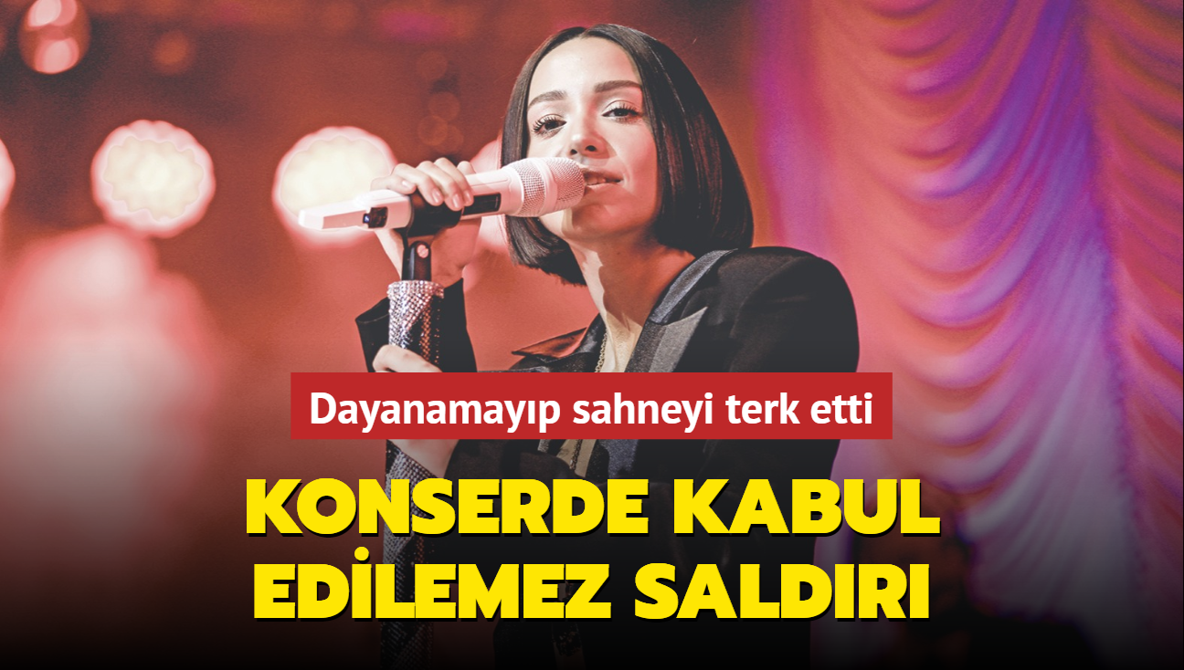 Zeynep Bastk'a konserinde kabul edilemez saldr! Yaadklarna dayanamad, sahneyi terk etti!