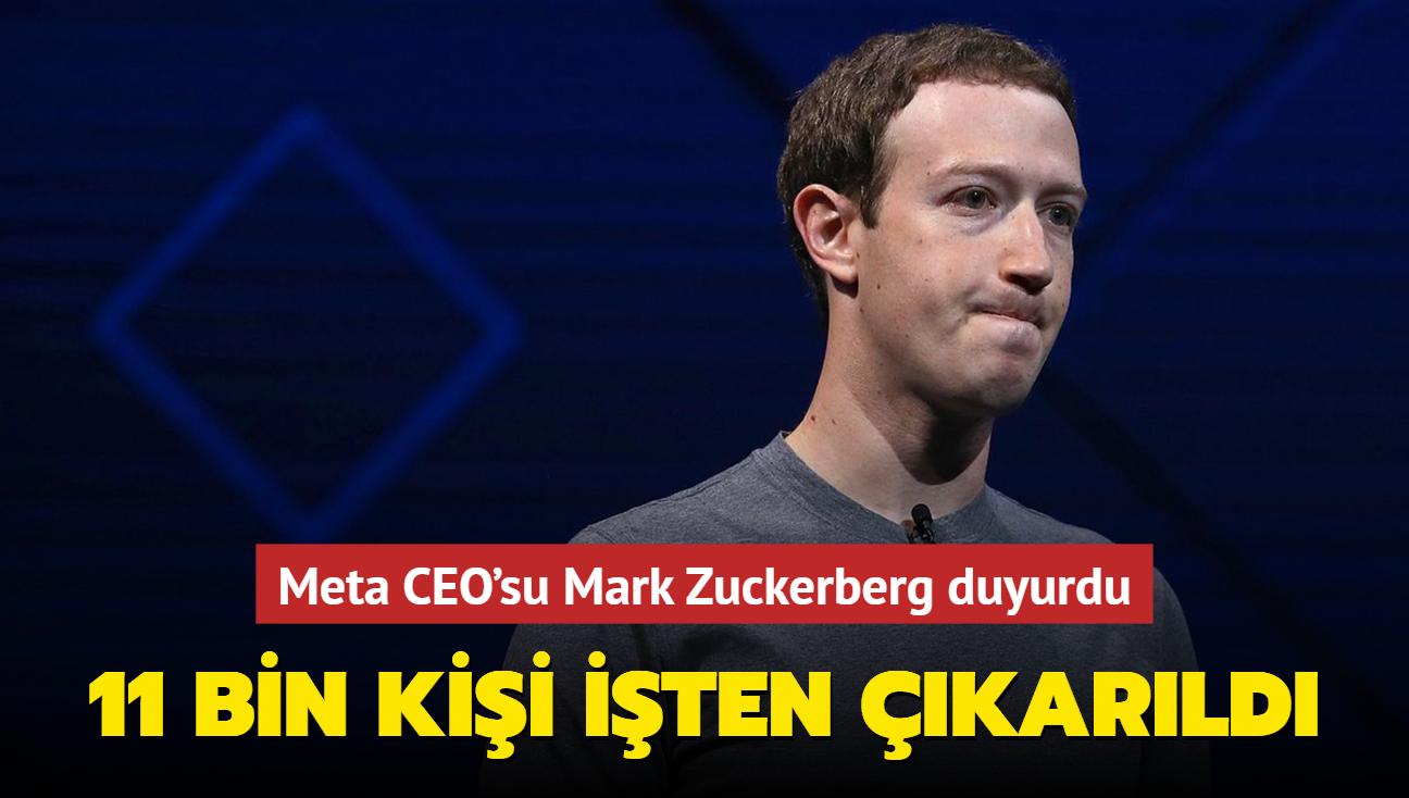 Meta CEO'su Mark Zuckerberg duyurdu: 11 bin alann iine son verildi
