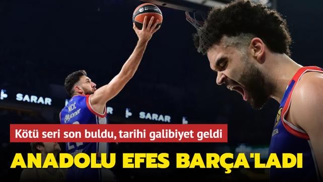 Anadolu Efes Bara'y ykt! Kt seri son buldu