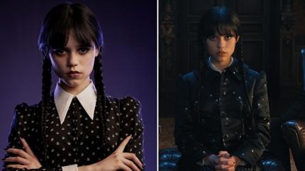 Netflix'in Wednesday Addams' Gotik tarz hortlatt! Siyahlar sokaa dkld