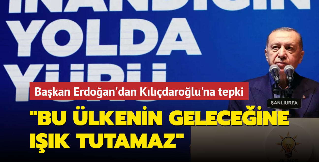 Bakan Erdoan'dan Kldarolu'na "ithal danman" eletirisi... "Bu lkenin geleceine k tutamaz"