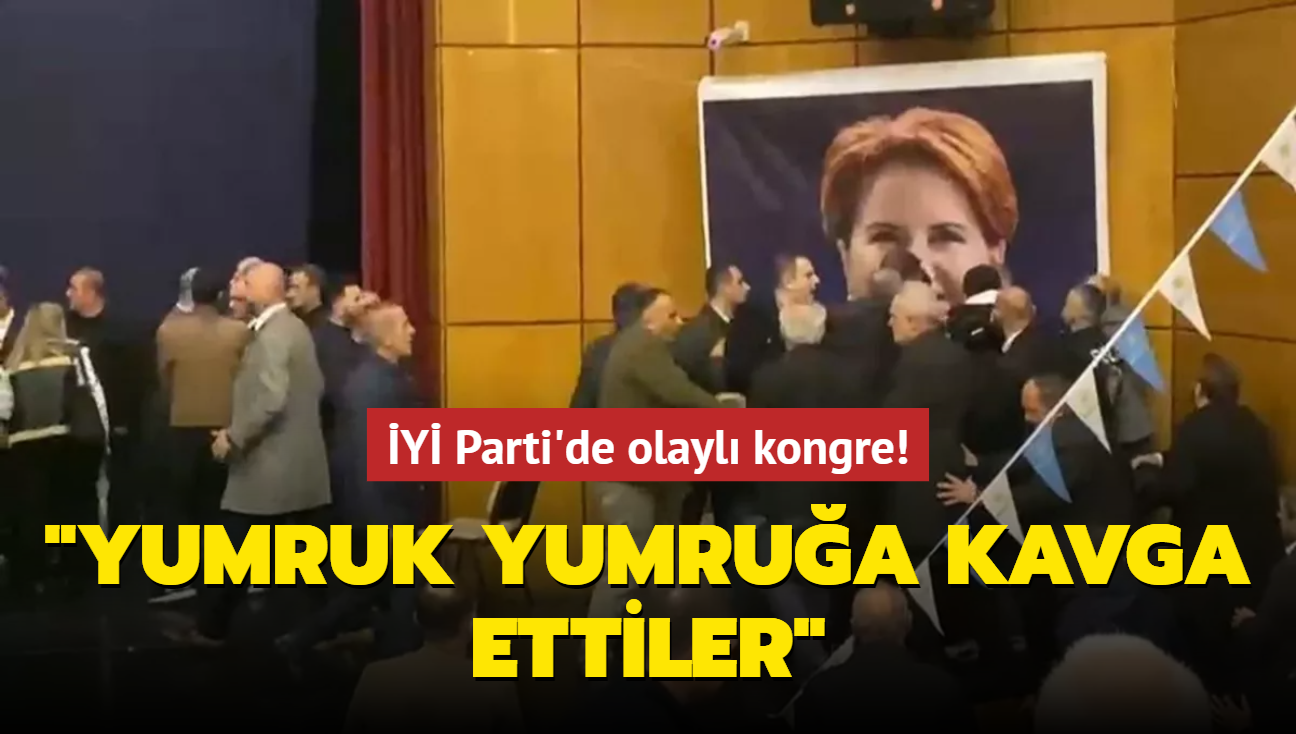 Y Parti'de olayl Kongre... "Yumruk yumrua kavga ettiler"