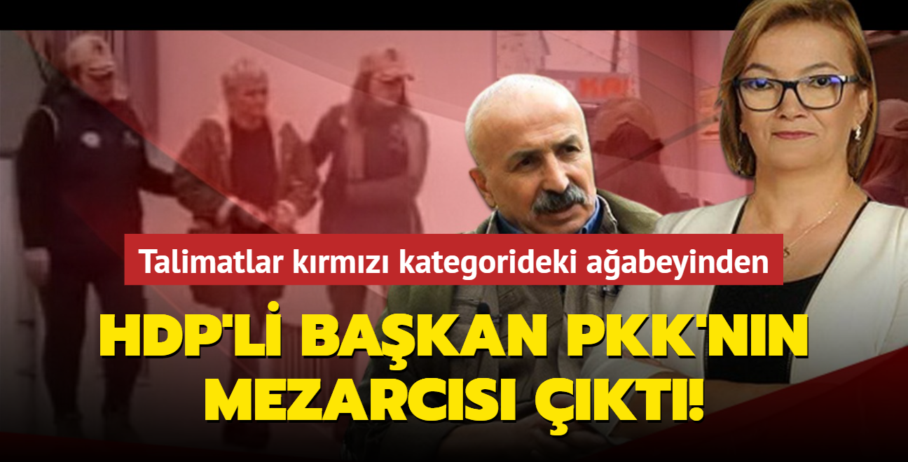 Tutuklanan HDP Edremit le E Bakan Sultan Karasu PKK'nn mezarcs kt! Talimatlar aabeyi Mustafa Karasu'dan alyor