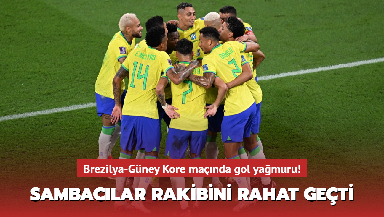 Brezilya Gney Kore manda gol yamuru! Sambaclar rakibini rahat geti