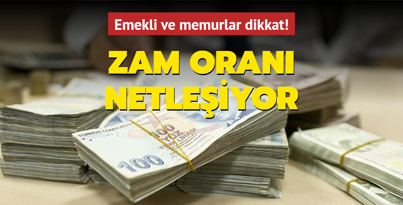 Emekli ve memurlar dikkat! Zam oran netleiyor