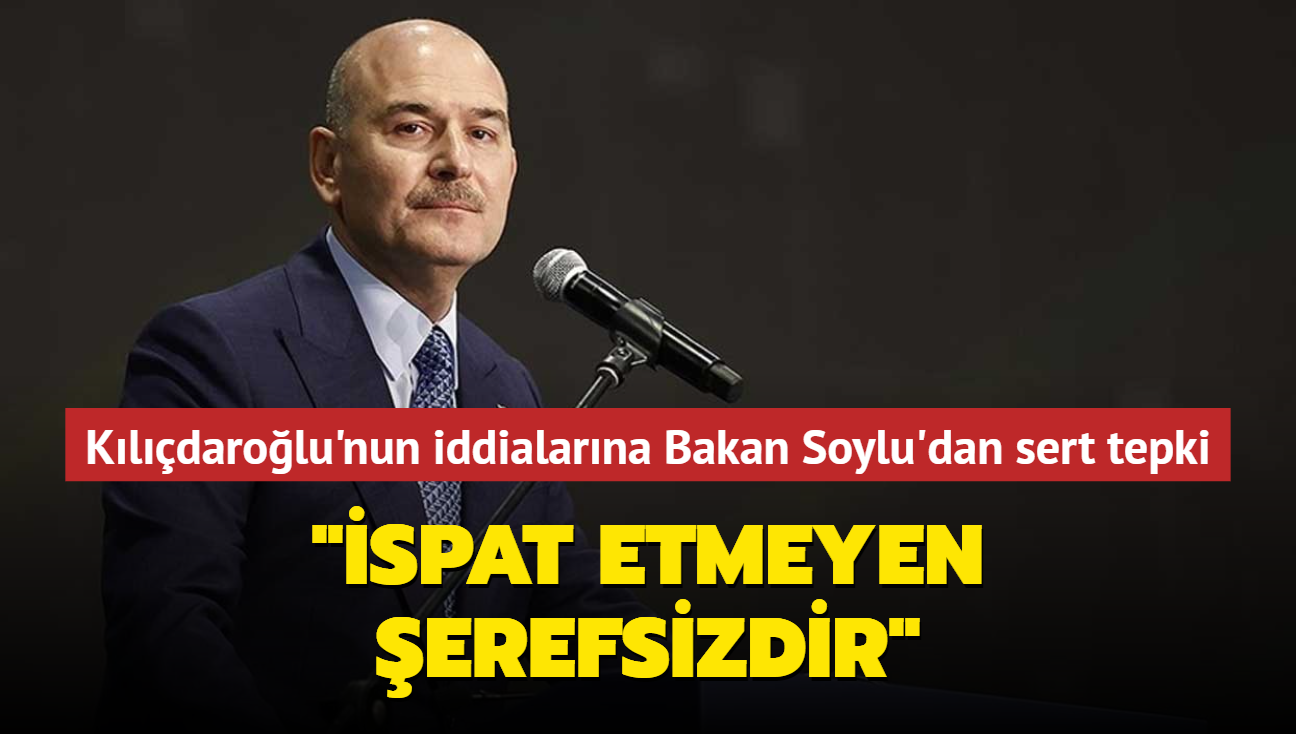 Kldarolu'nun uyuturucu iddialarna Bakan Soylu'dan sert tepki... "spat etmeyen erefsizdir"