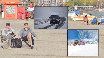 Do�u'da kar Ege'de bahar