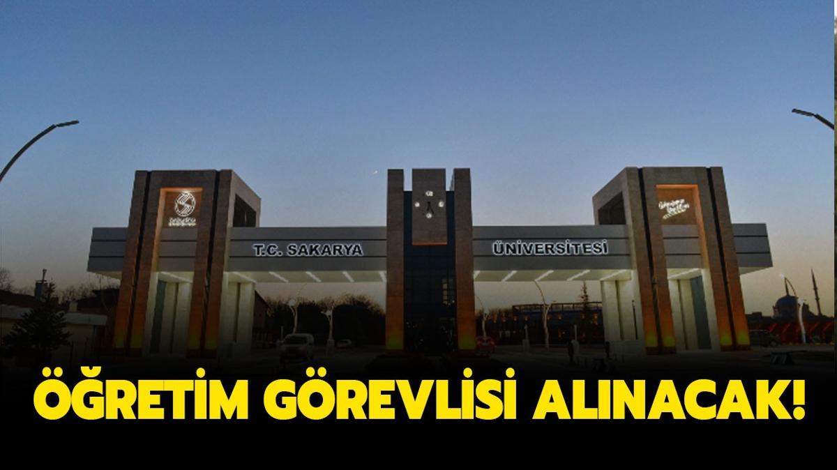 Sakarya niversitesi retim Grevlisi alacak!