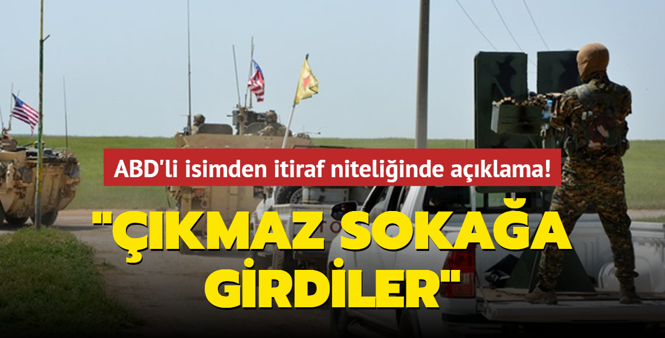 ABD'li isimden itiraf niteliinde aklama: kmaz sokaa girdiler