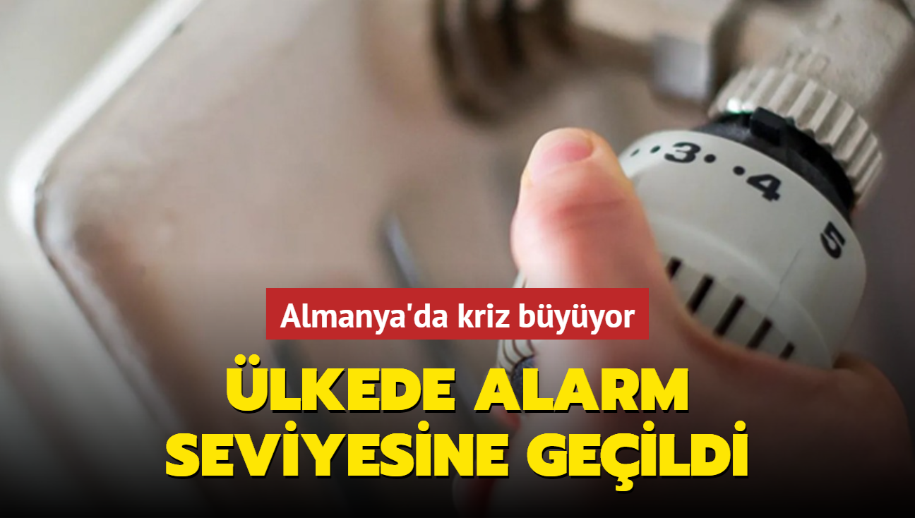 Almanya'da kriz byyor: lkede alarm seviyesine geildi: Gaz skn!