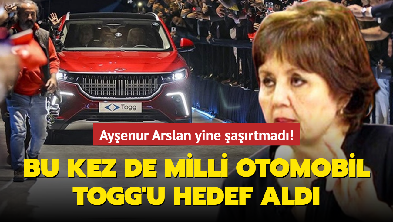 Ayenur Arslan yine artmad... Bu kez de Togg'u hedef ald