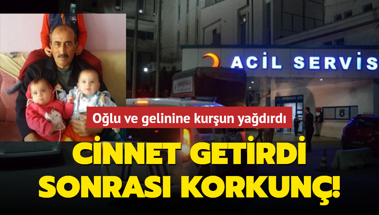 Cinnet getirdi sonras korkun! Olu ve gelinine kurun yadrd