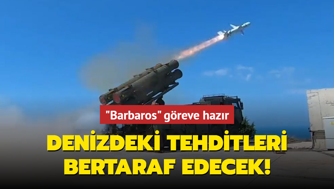 Roketsan tarafndan gelitirilen ve ATMACA ile AKIR fzelerini kullanacak BARBAROS ky savunma sistemi geliyor