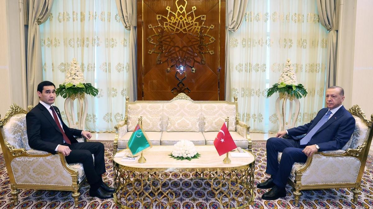 Bakan Erdoan, Trkmenistan Devlet Bakan ile grt