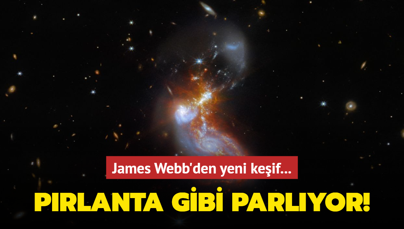 James Webb'den yeni keşif Pırlanta gibi parlıyor
