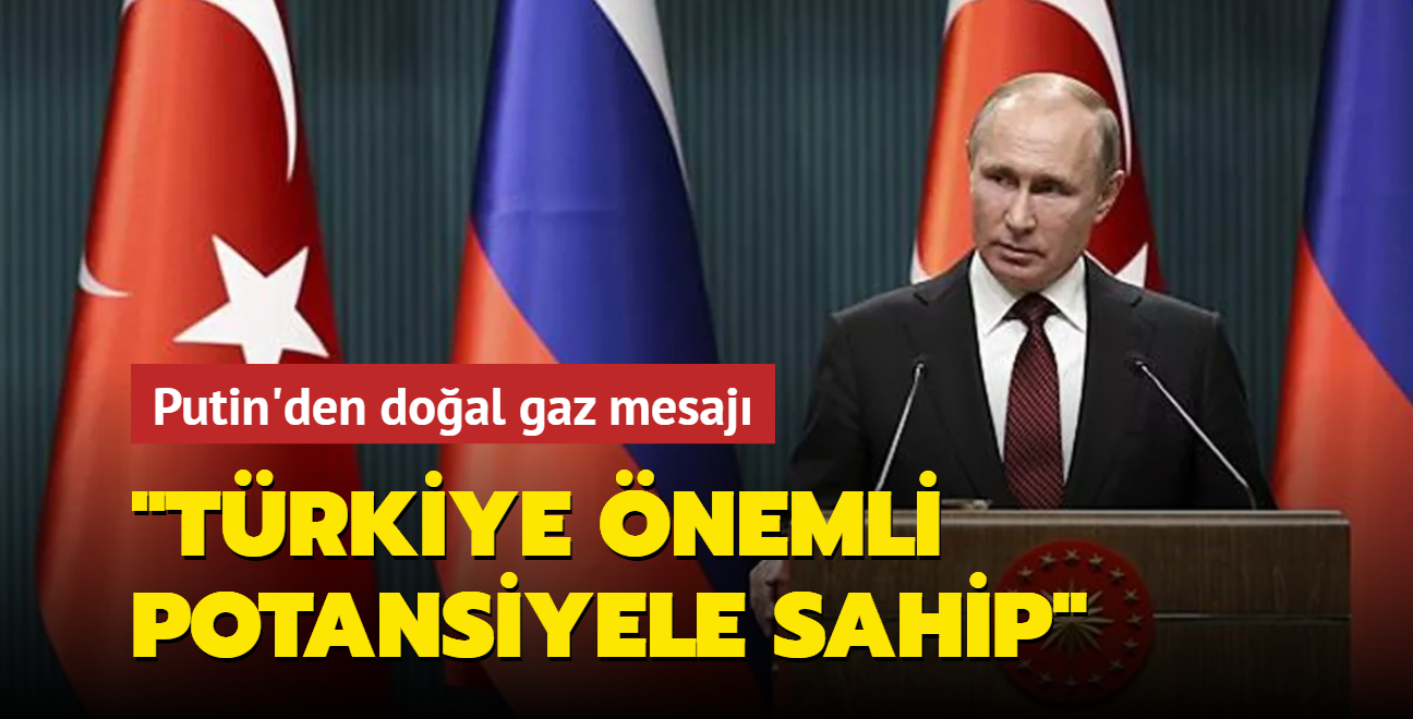 Putin'den doal gaz mesaj: Trkiye'nin altyaps nemli potansiyele sahip