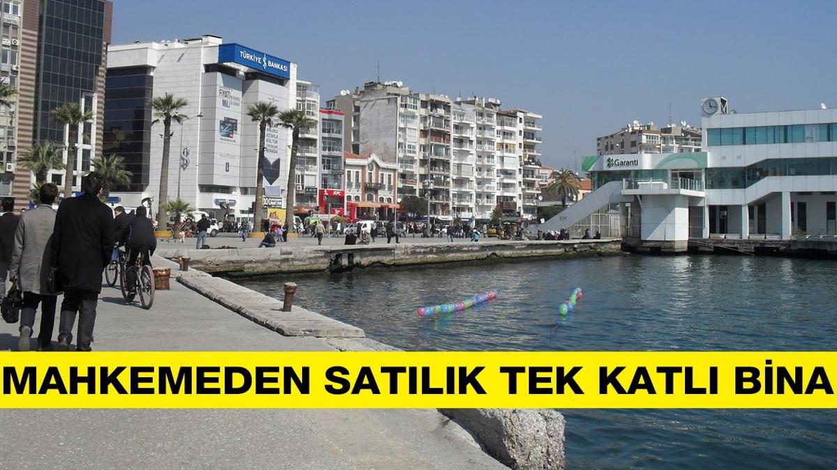 İzmir Karşıyakada Mahkemeden Satılık Tek Katlı Bina