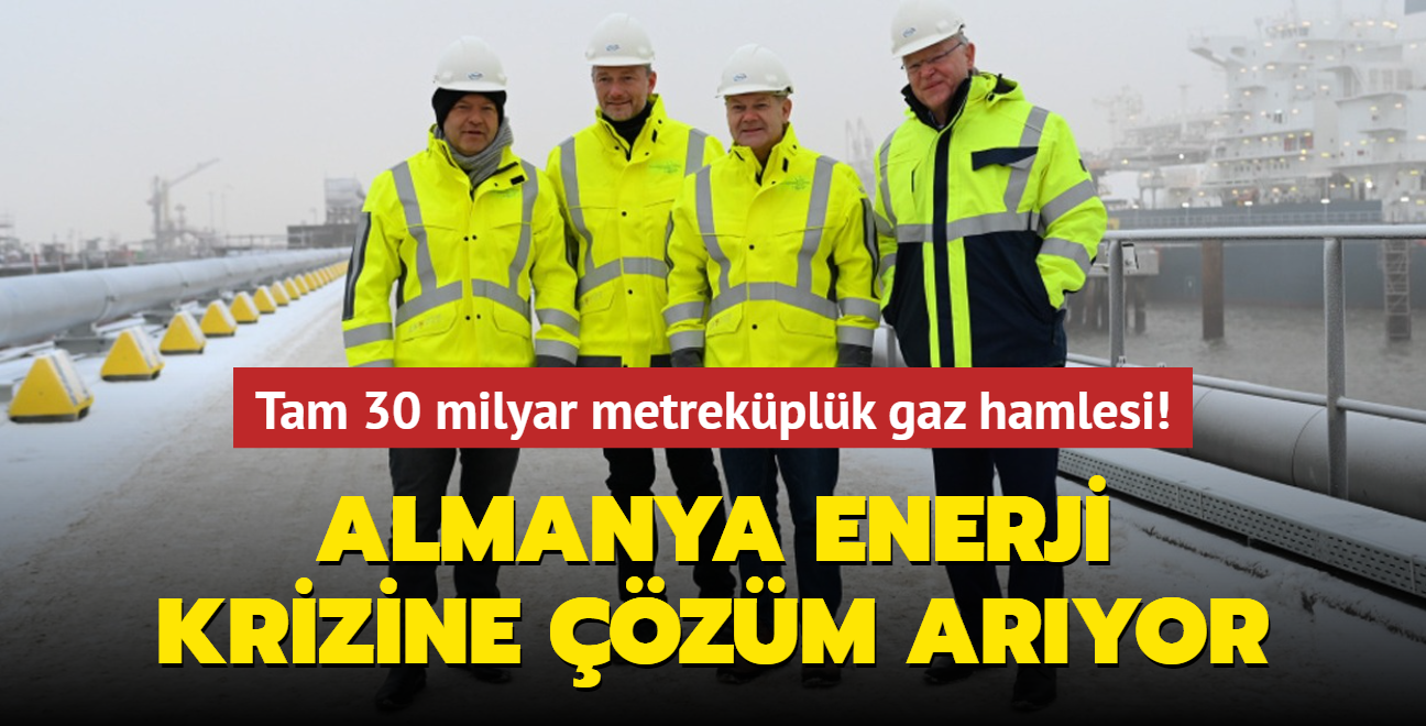 Almanya enerji krizine zm aryor... Tam 30 milyar metrekplk gaz hamlesi!