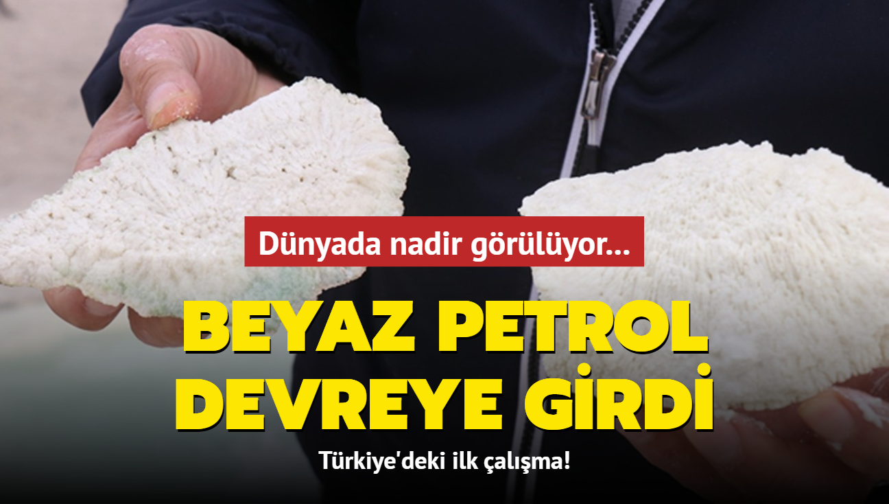 Dnyada nadir grlyor... Beyaz petrol devreye girdi: Trkiye'deki ilk alma