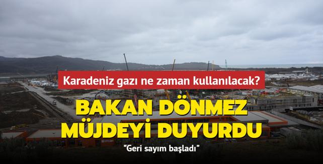 Karadeniz gazı ne zaman kullanılacak? Bakan Dönmez müjdeyi duyurdu