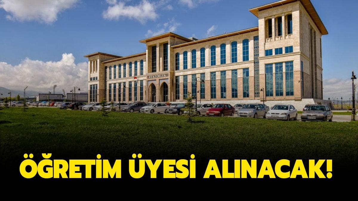 Erzurum Teknik niversitesi 12 retim yesi alyor!