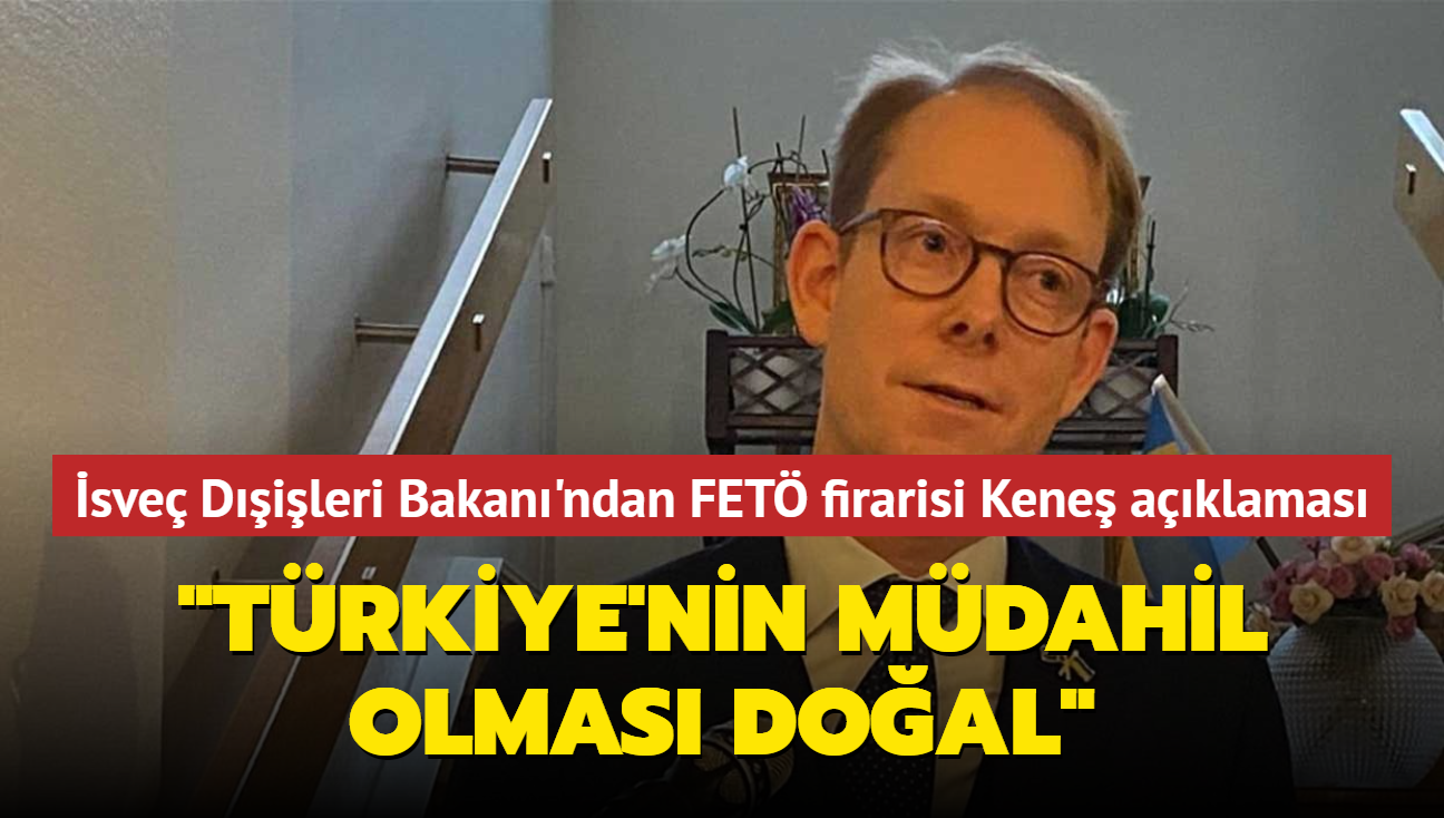 sve Dileri Bakan'ndan FET firarisi Kene aklamas... "Trkiye'nin mdahil olmas doal"