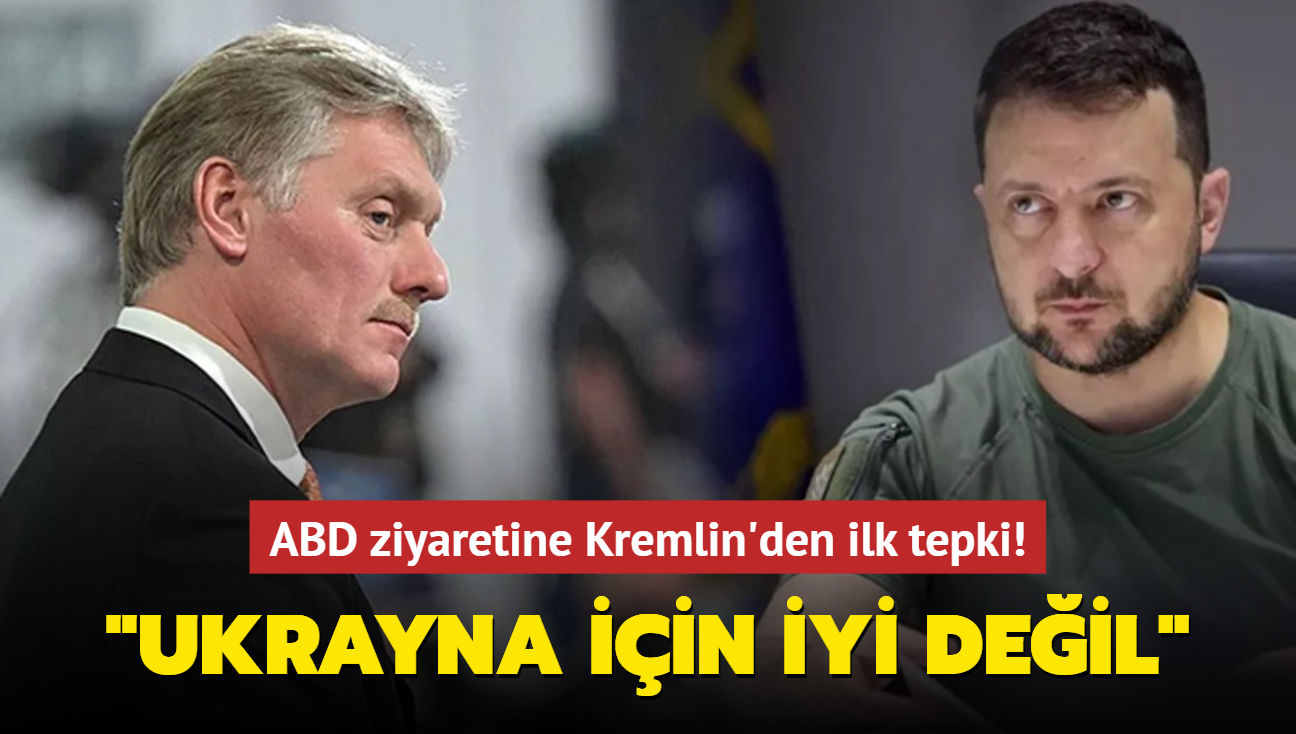 Zelenski'nin ABD ziyaretine Kremlin'den ilk tepki: Ukrayna iin iyi deil