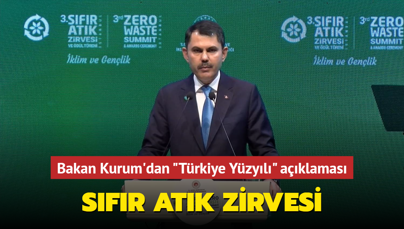 Sfr Atk Zirvesi... Bakan Kurum'dan "Trkiye Yzyl" aklamas