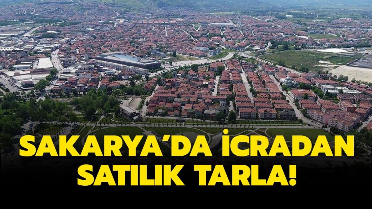 Sakarya Akyaz'da tarla icradan satlk!