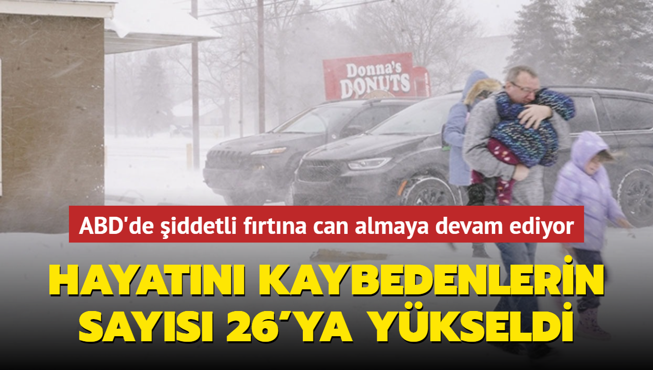 ABD'de iddetli frtna can almaya devam ediyor... Hayatn kaybedenlerin says 26'ya ykseldi