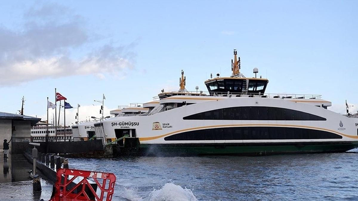 stanbul'da vapur seferlerine lodos engeli!