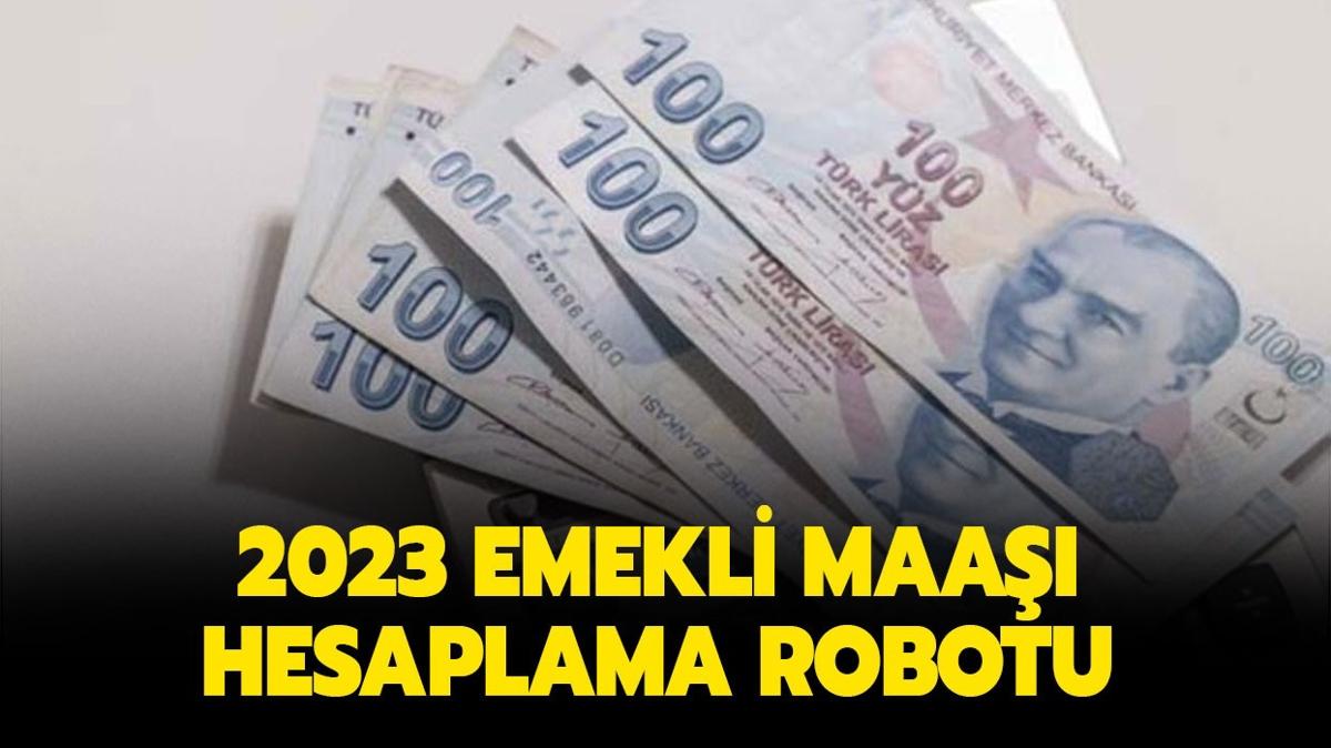 2023 en dk emekli maa ne kadar oldu" SGK Emekli maa hesaplama robotu