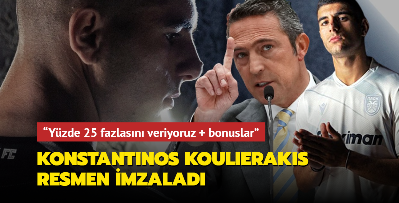 Konstantinos Koulierakis resmen imzalad! Yzde 25 fazlasn veriyoruz + bonuslar