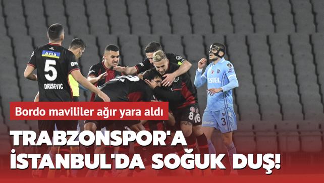 Trabzonspor'a stanbul'da souk du! Bordo mavililer ar yara ald