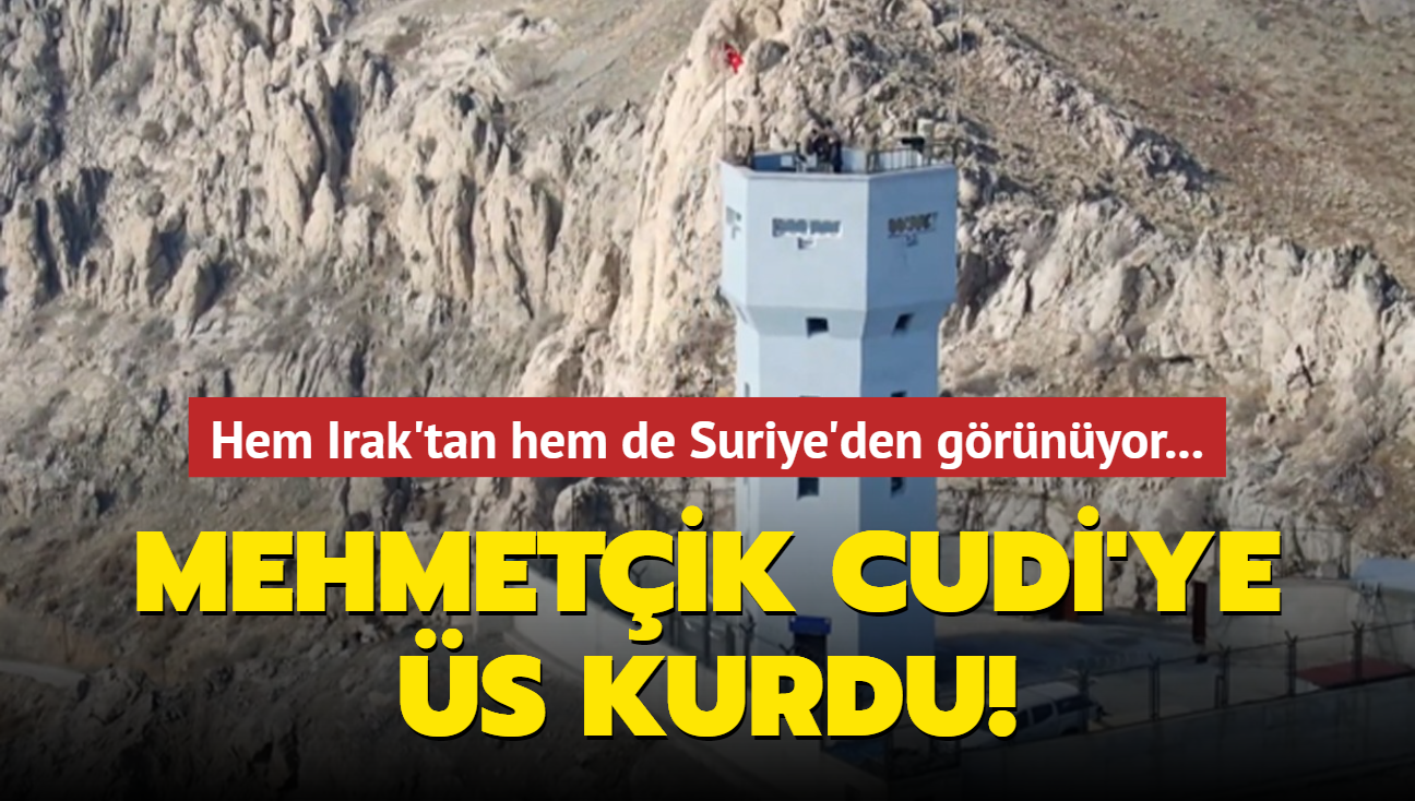 Trk bayra hem Irak'tan hem de Suriye'den grnyor... Mehmetik Cudi'ye s kurdu!