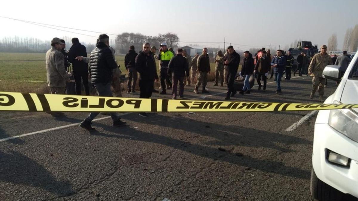 Idr'da askeri ara kaza yapt: Yarallar var