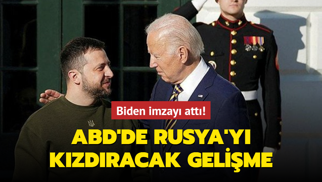 ABD'de Rusya'y kzdracak gelime! Biden imzay att!