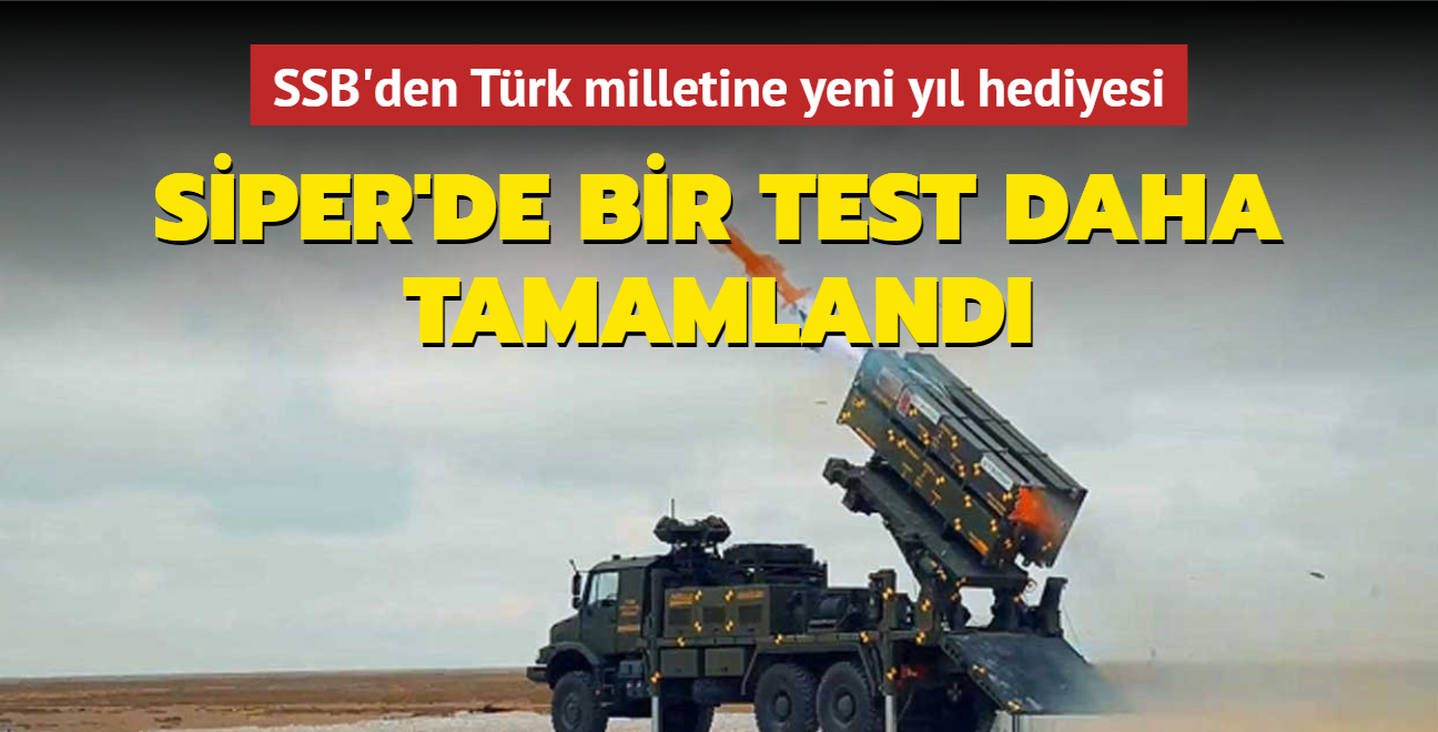 SSB'den Trk milletine yeni yl hediyesi... SPER'de bir test daha tamamland