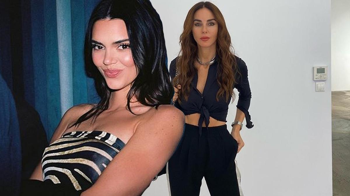 Kendall Jenner'n kyafetini giydi, Defne Samyeli sosyal medyann diline dt