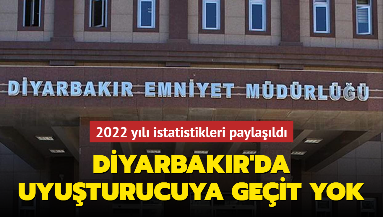 Diyarbakr'da uyuturucuya geit yok... 2022 yl istatistikleri paylald