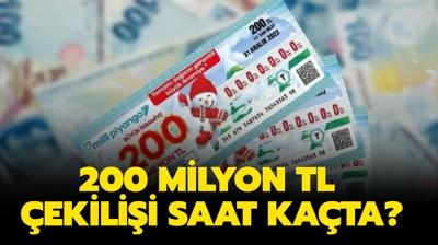 200 milyon TL ekilii canl nasl izlenir? Milli Piyango 200 milyon TL ekilii saat kata, hangi kanalda? 