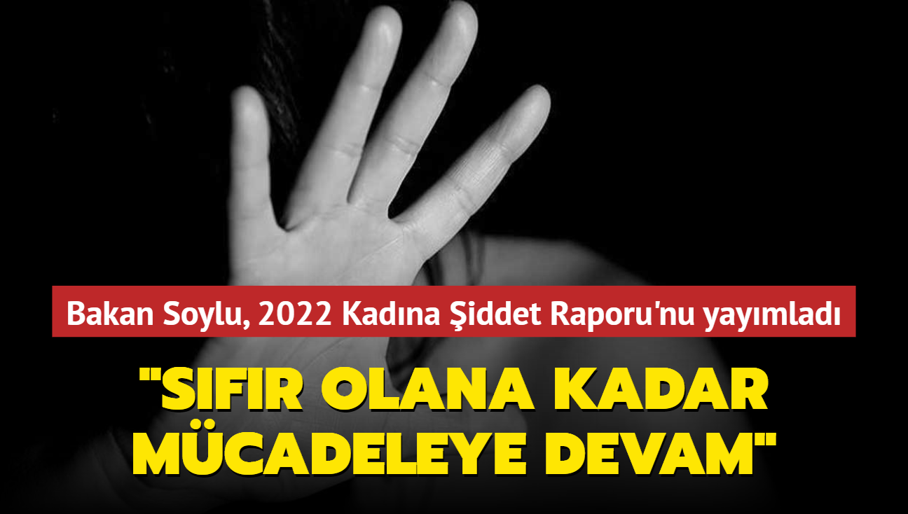 Bakan Soylu, 2022 Aile i ve Kadna iddet Raporu'nu yaymlad... "Sfr olana kadar mcadeleye devam"